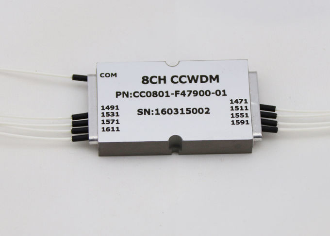 1 x 8 CCWDM मॉड्यूल कॉम्पैक्ट आकार LC / UPC कनेक्टर प्रकार के लिए MUX / DEMUX सिस्टम