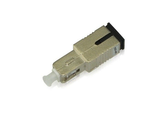 चीन पुरुष - महिला फाइबर ऑप्टिक Attenuator सिंगल कोर 1 - 30dB धातु सामग्री आपूर्तिकर्ता