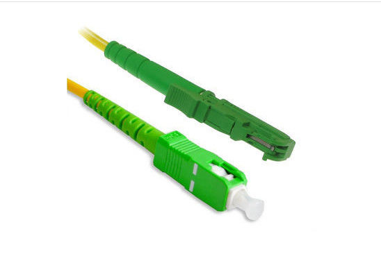 FTTH E2000 फाइबर ऑप्टिक पैच कॉर्ड 1 - 3 मीटर लंबाई 3 डी पास परीक्षण पॉलिश आपूर्तिकर्ता
