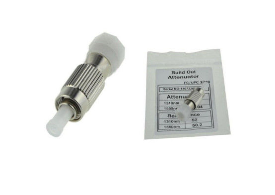 एफसी UPC फाइबर ऑप्टिक Attenuator 10dB फिक्स्ड निकला हुआ किनारा सिंगल कोर 1260 - 1620nm वेवलेंथ आपूर्तिकर्ता