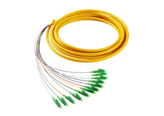 G652 FTTH ऑप्टिकल पिगटेल, LC / APC कनेक्टर टाइप सिंगल मोड फाइबर पिगटेल आपूर्तिकर्ता