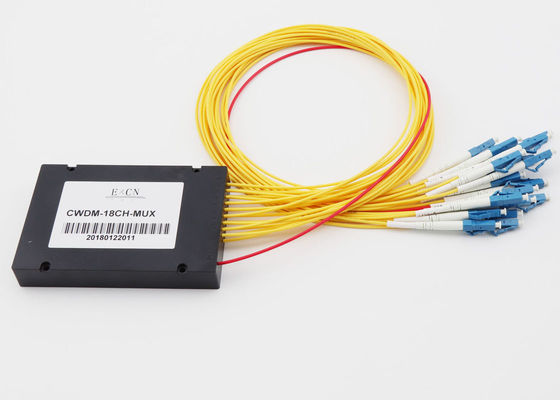 उच्च विश्वसनीयता Mux Demux CwDM, 4Ch / 8Ch / 18 Ch CWDM मॉड्यूल LC कनेक्टर्स के साथ आपूर्तिकर्ता